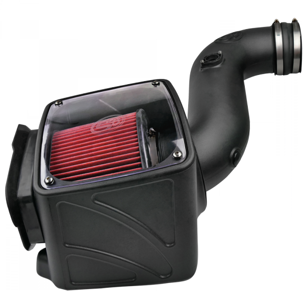 S&B, Cold Air Intake For 06-07 Chevrolet Silverado GMC Sierra V8-6.6L LLY-LBZ Duramax Cotton Cleanable Red S&B